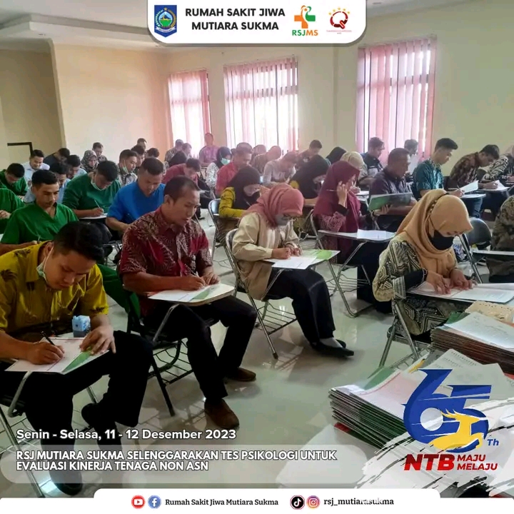 RSJ MUTIARA SUKMA SELENGGARAKAN TES PSIKOLOGI UNTUK EVALUASI KINERJA TENAGA NON ASN